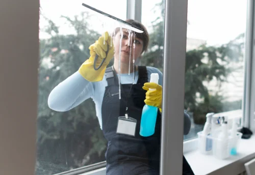 Nettoyage de vitres intérieures et extérieures à Courcebœufs